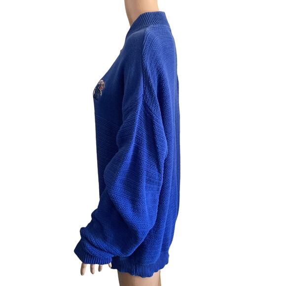 Vintage 80s University of Kentucky Sweater Mens Larg Wildcats Ncaa Football Blue - Picture 15 of 16